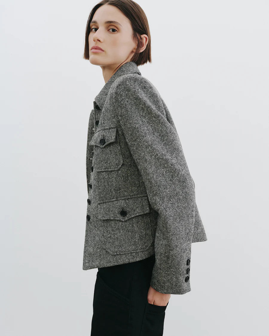 Nili Lotan - Jamison Jacket in Black Donegal