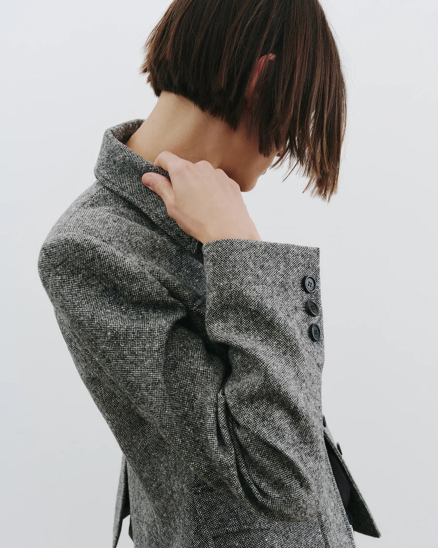 Nili Lotan - Jamison Jacket in Black Donegal