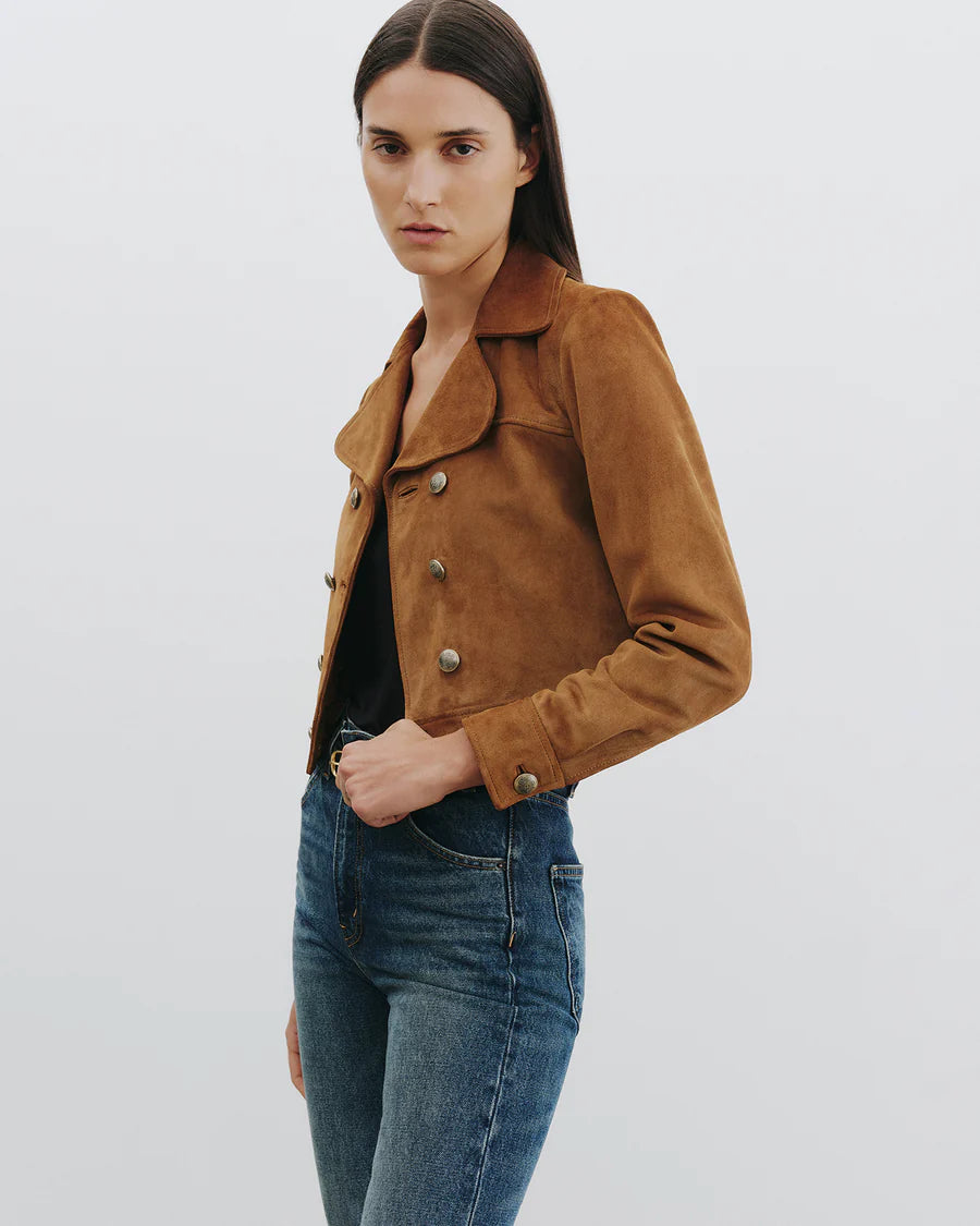 Nili Lotan - Cassidy suede Jacket in Matadora