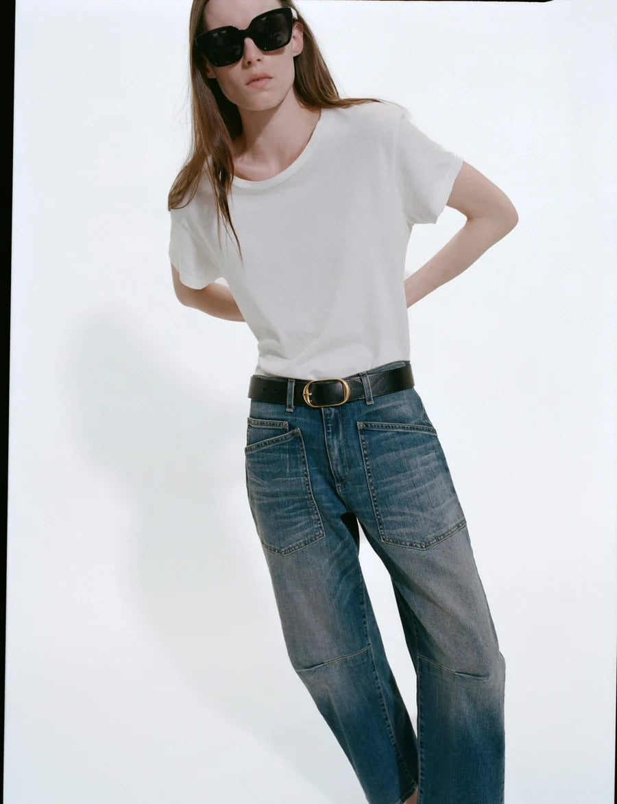 Nili Lotan - Shon Pant in Classic denim