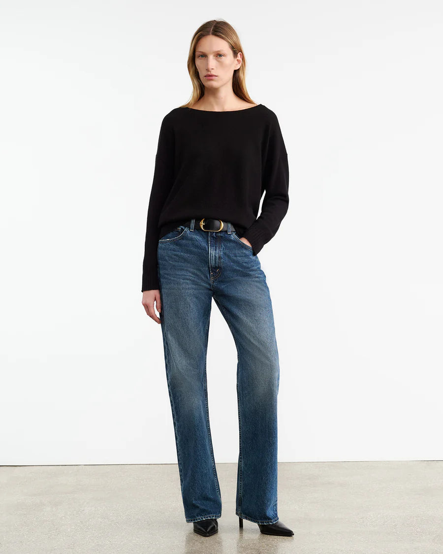 Nili Lotan - Boyfriend Cashmere sweater in Black