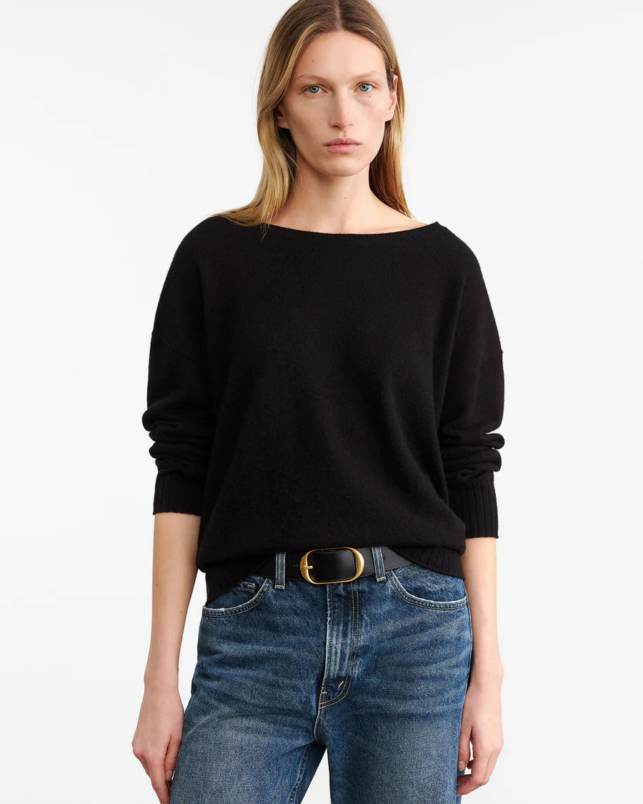 Nili Lotan - Boyfriend Cashmere sweater in Black