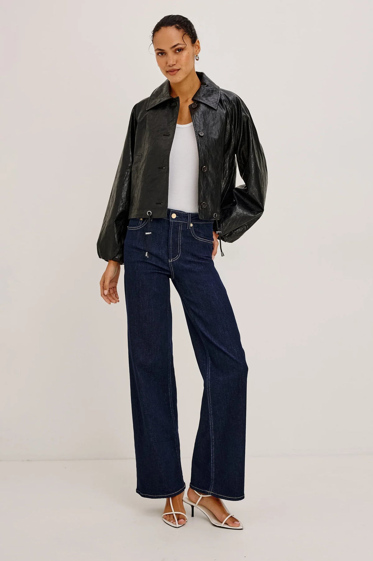Rails - North jacket in faux leather black