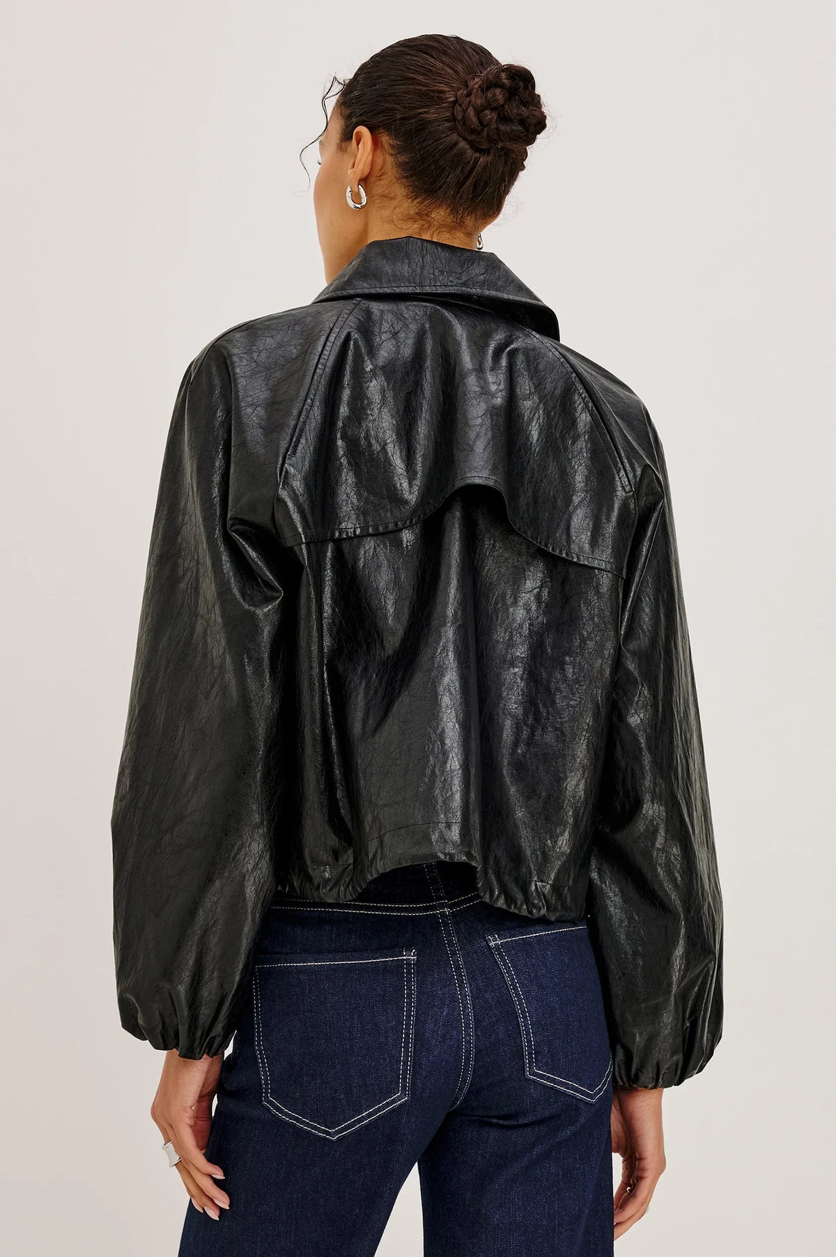 Rails - North jacket in faux leather black