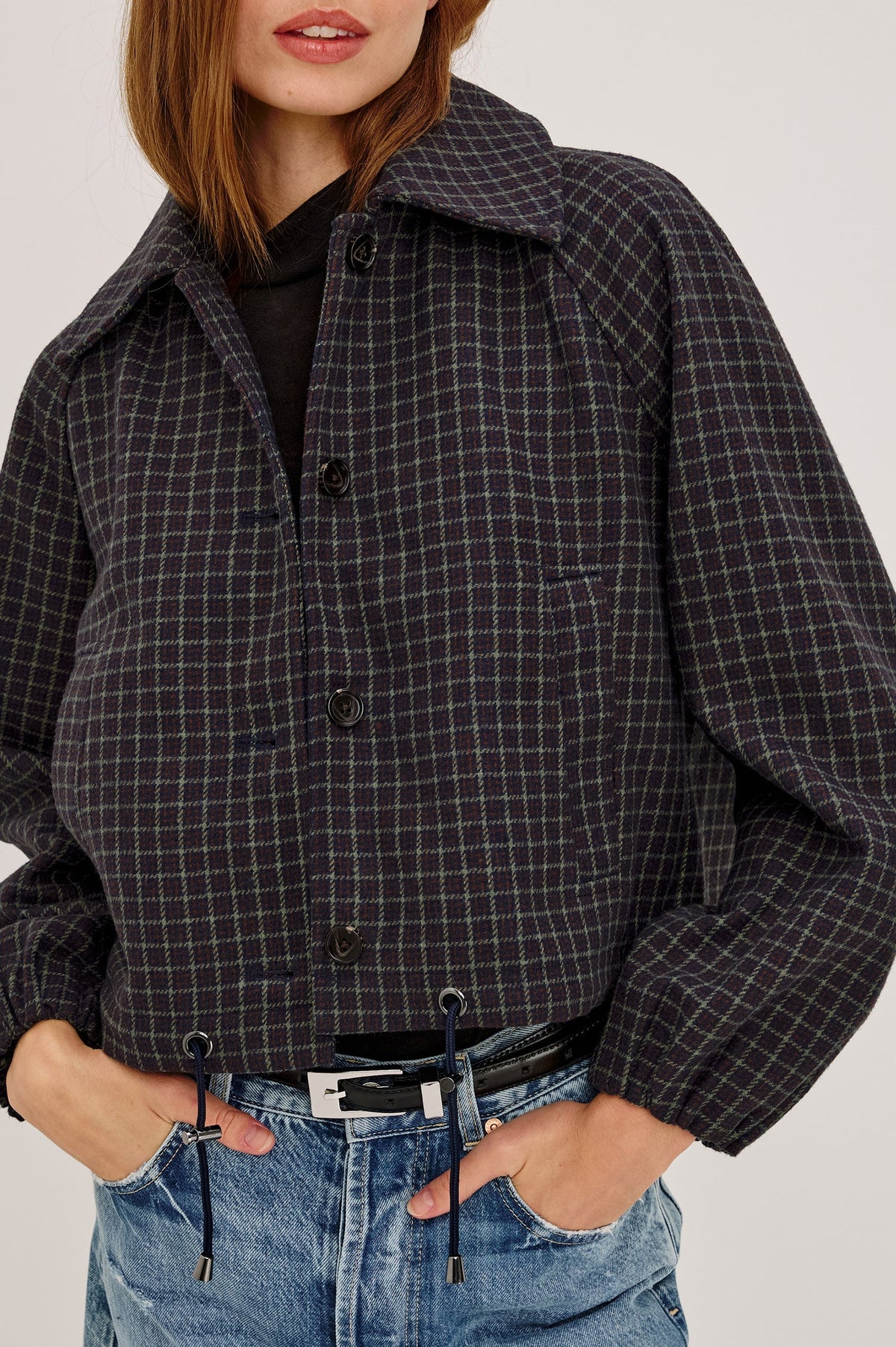 Rails - North jacket in mulberry check