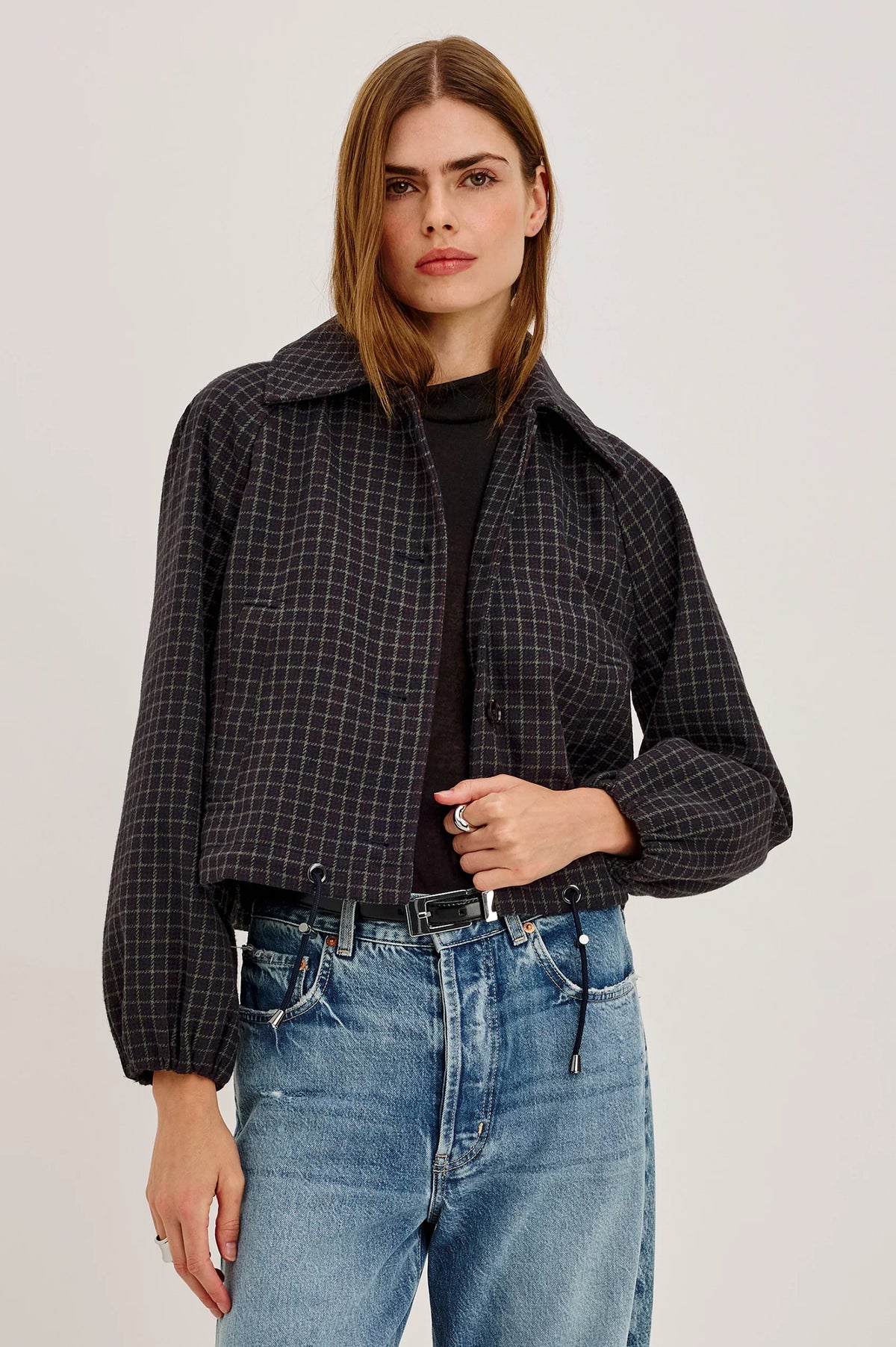 Rails - North jacket in mulberry check