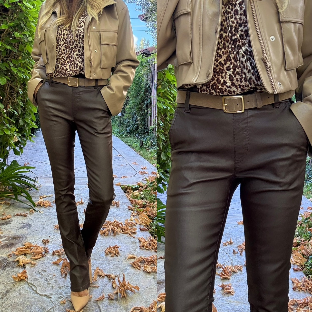 Bevy Flog - Nansi Pant in Brown Vegan