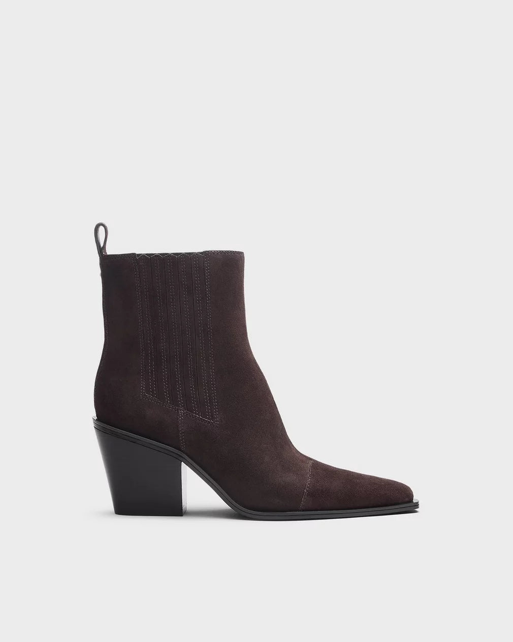 Rag & Bone - Newbury suede Chelsea boot in Dark Chocolate