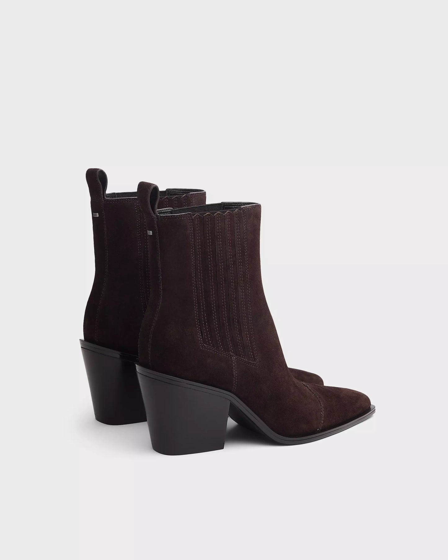 Rag & Bone - Newbury suede Chelsea boot in Dark Chocolate