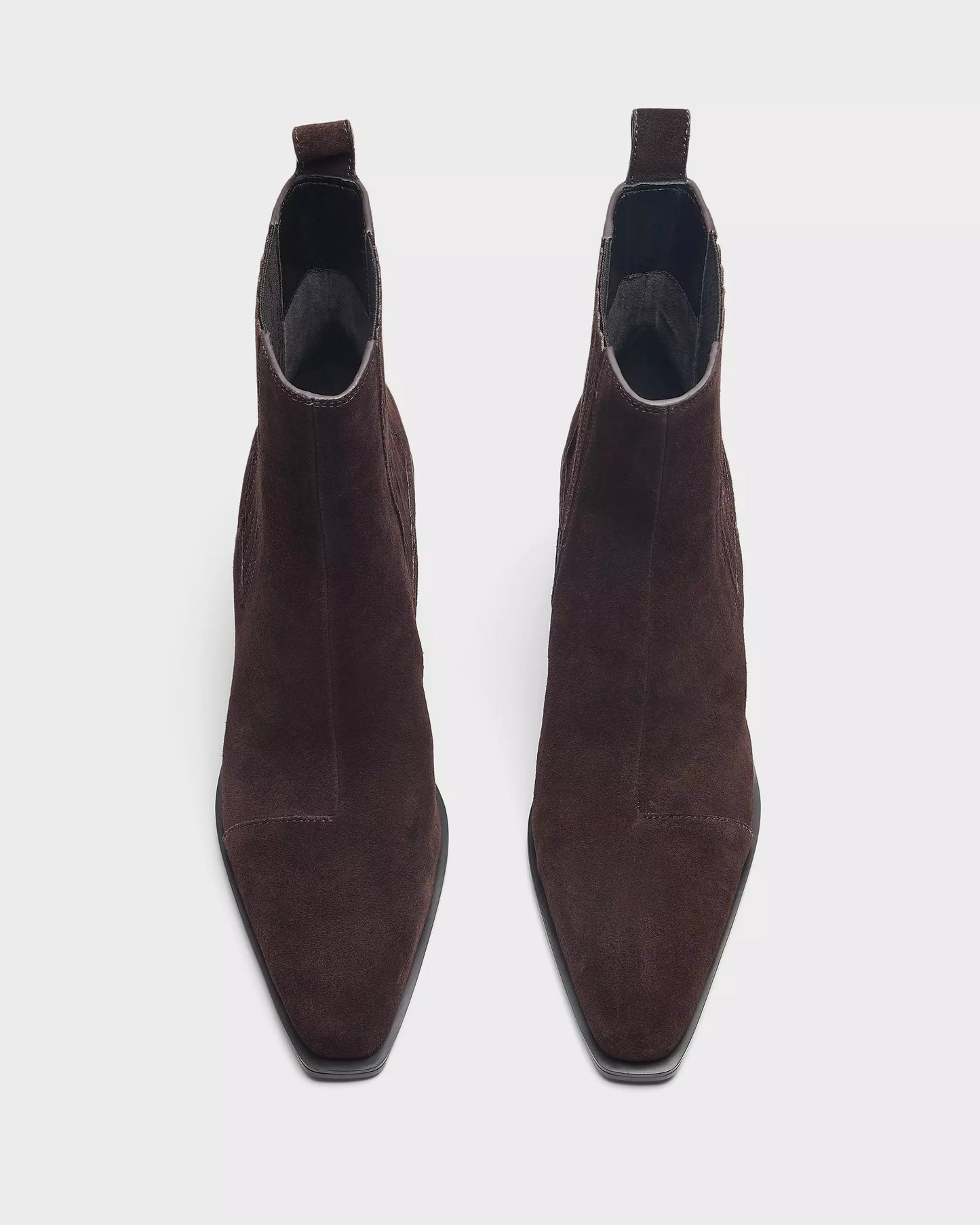Rag & Bone - Newbury suede Chelsea boot in Dark Chocolate