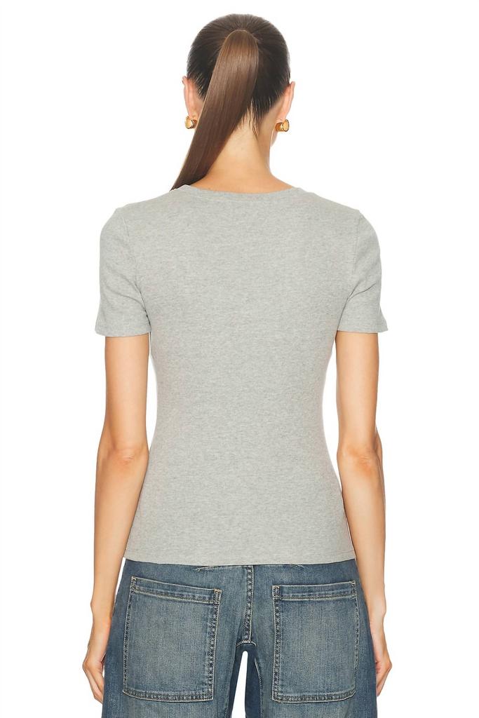 Nili Lotan - Makyla Tee in Heather Grey