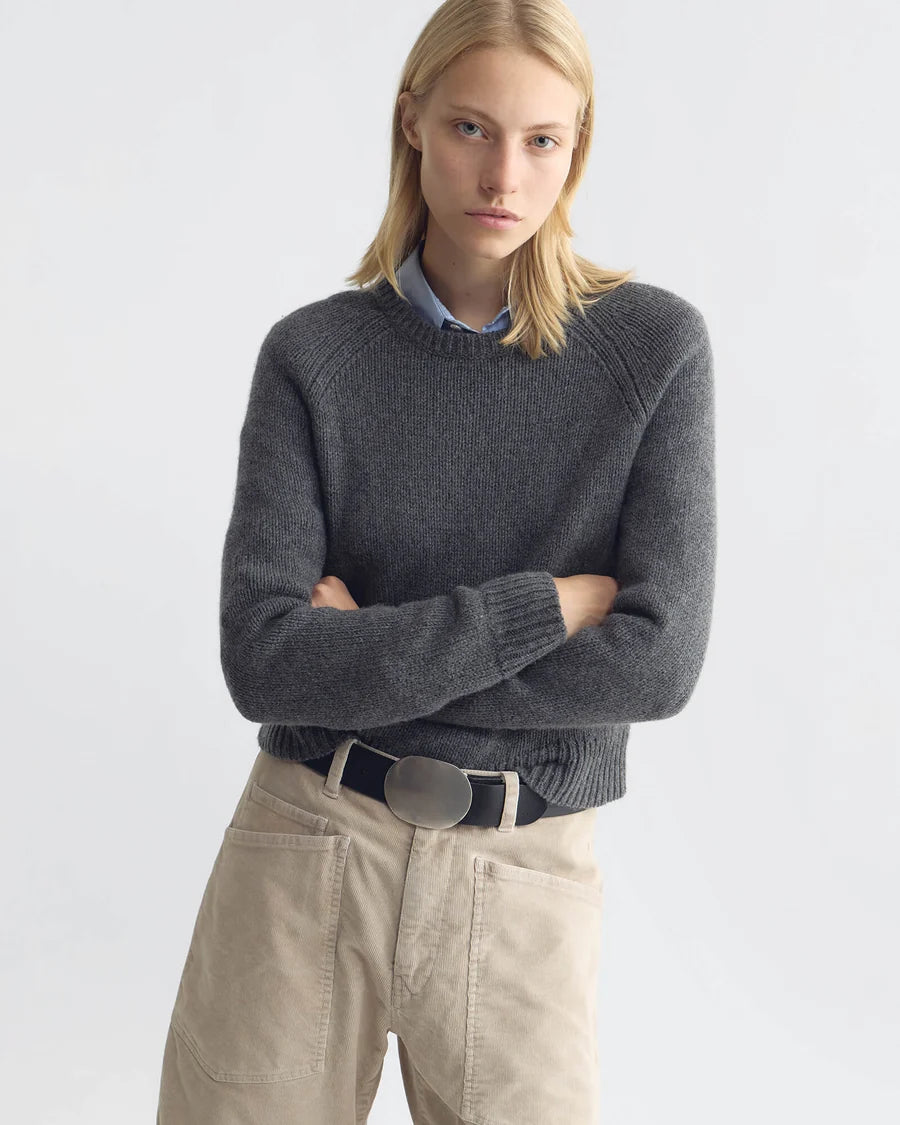 Nili Lotan - Laurel Sweater in Dark Charcoal Melange