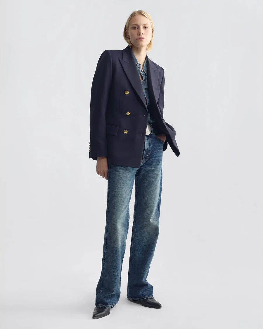 Nili Lotan - Bruni Double breasted Jacket in Midnight