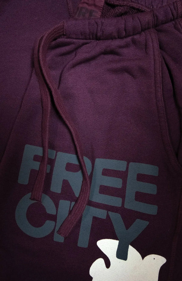 Freecity - Large Pocket Sweatpants - Eggplant