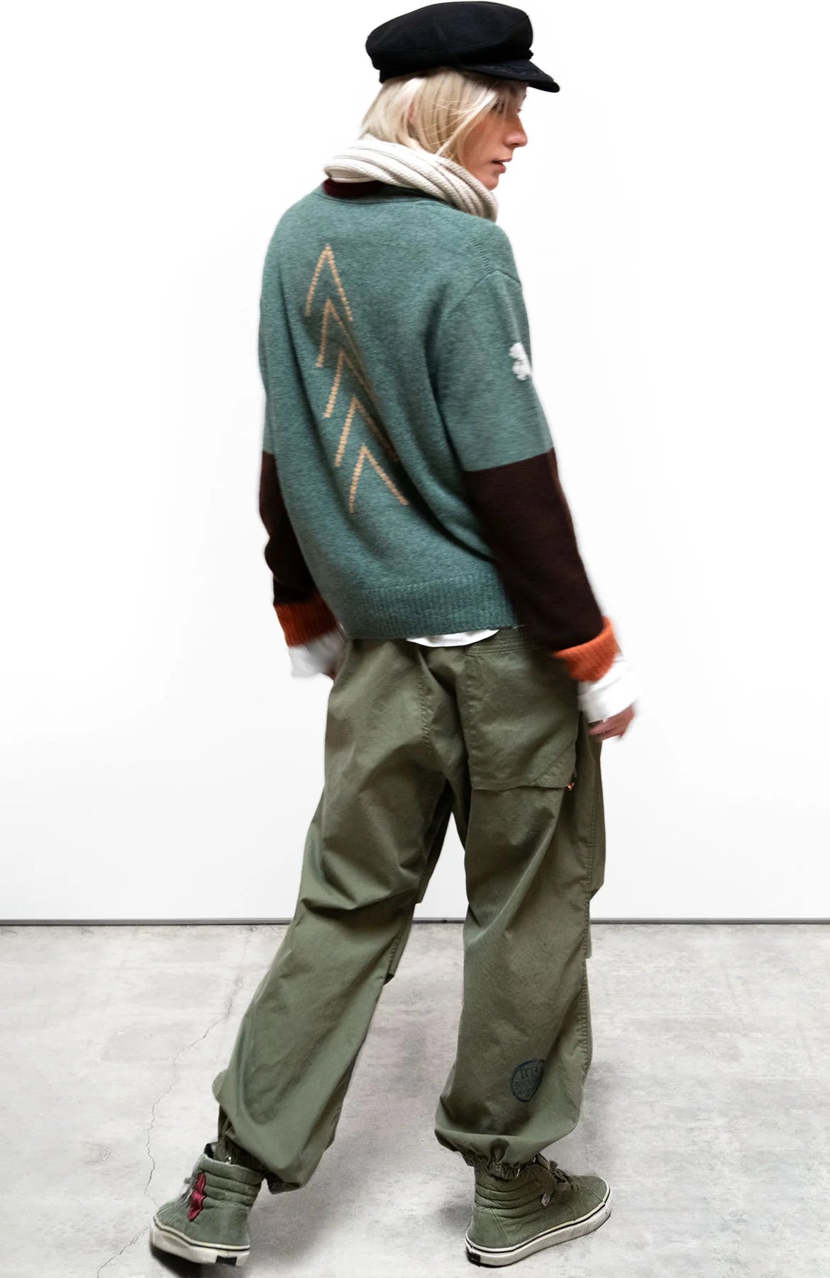 Freecity - Arrows Cashmere in Sage Mix