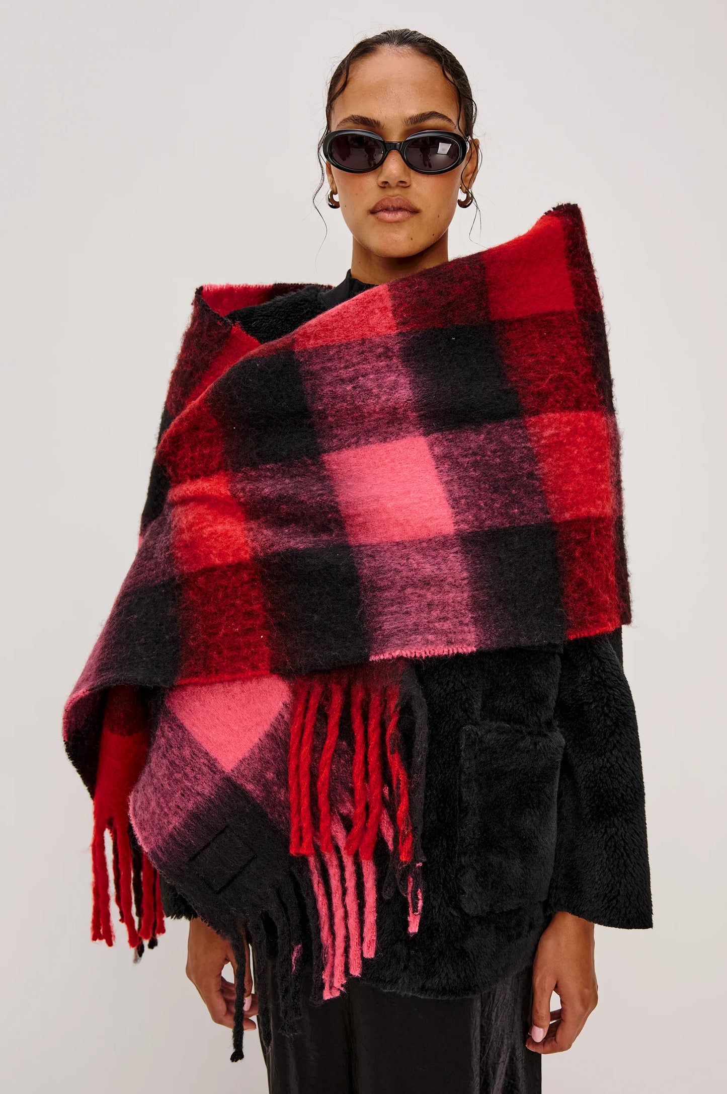 Rails - Oslo Scarf in Scarlet Onyx Pink