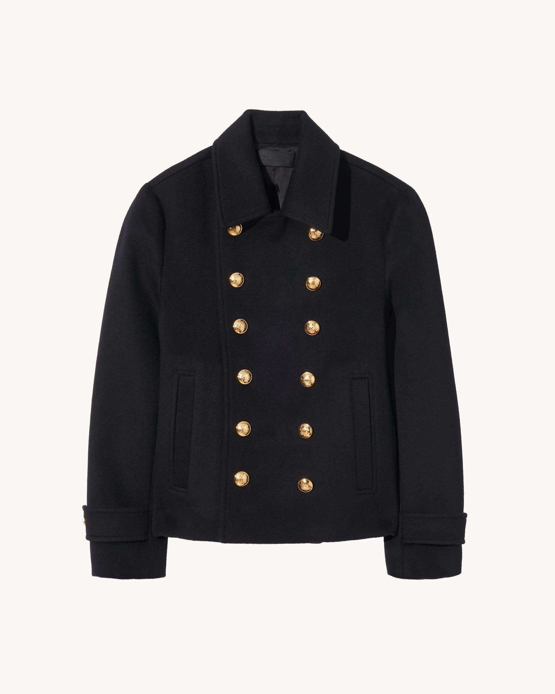 Nili Lotan - Ornella Cropped Peacoat in Black