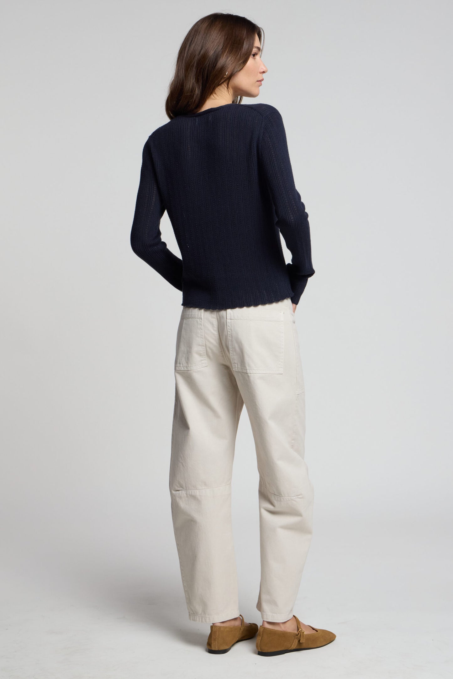 Velvet - Ottilie Cardigan in Navy