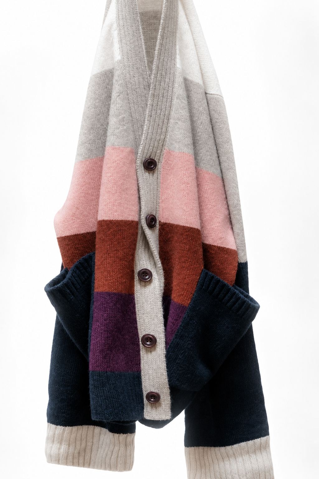 Freecity - cashmere lux super Color pocket cardigan in Mixup