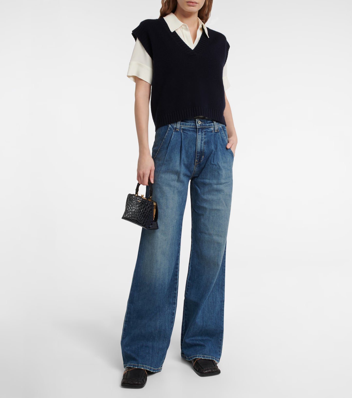 Nili Lotan - Flora Trouser Jean in Classic wash