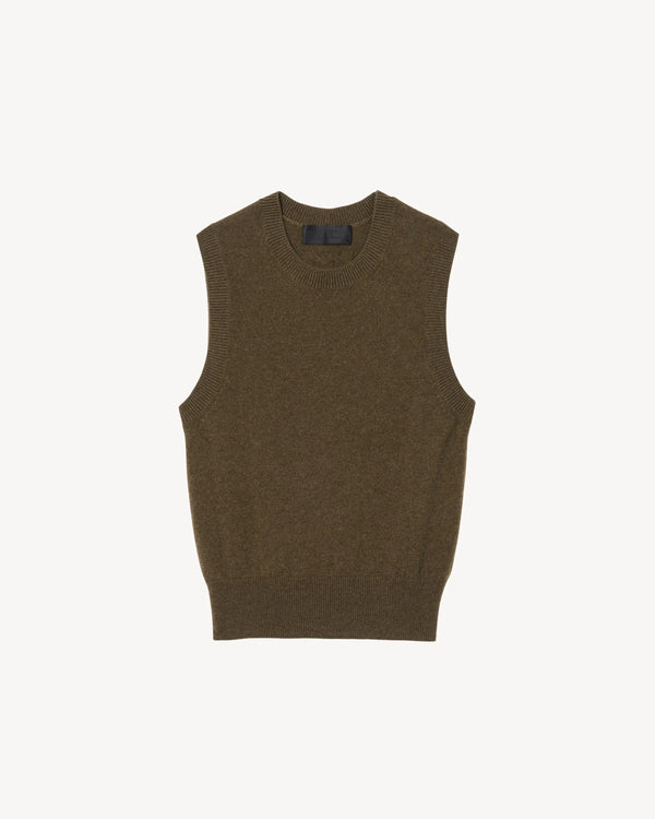 Nili Lotan - May Sweater Tank in Dark Moss