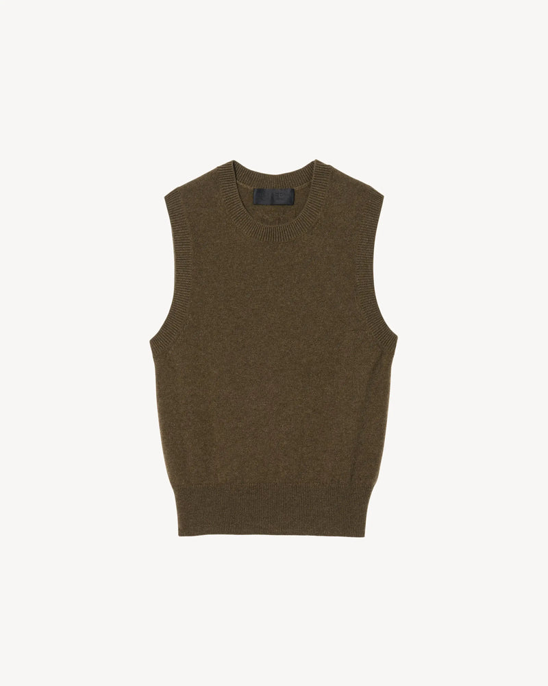 Nili Lotan - May Sweater Tank in Dark Moss