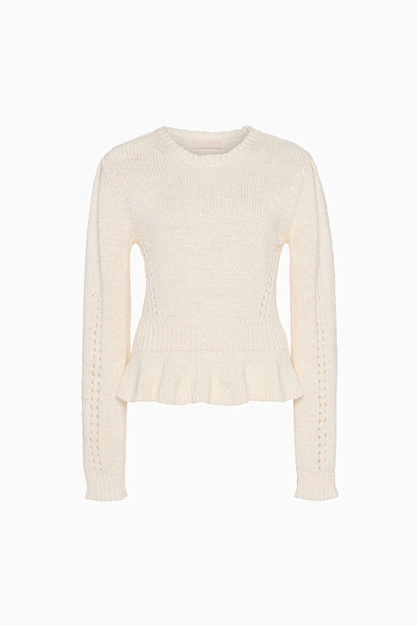 Ulla Johnson - Aurelie peplum Pullover in Cowrie