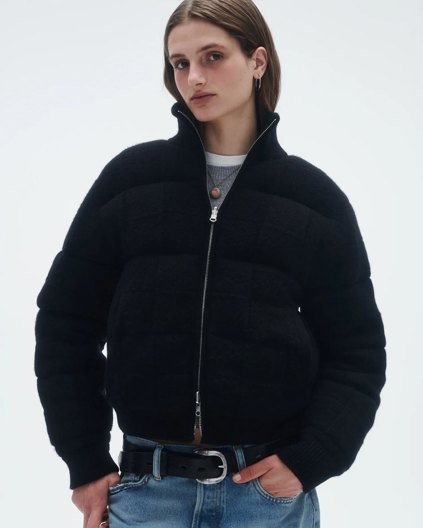 Guest In Residence - Quilted Puffer Jacket in black