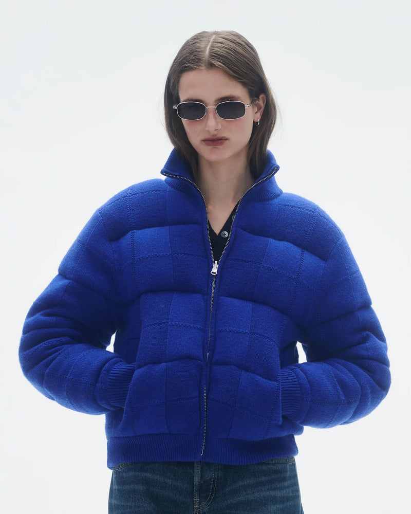 Guest In Residence - Quilted Puffer Jacket in Cobalt