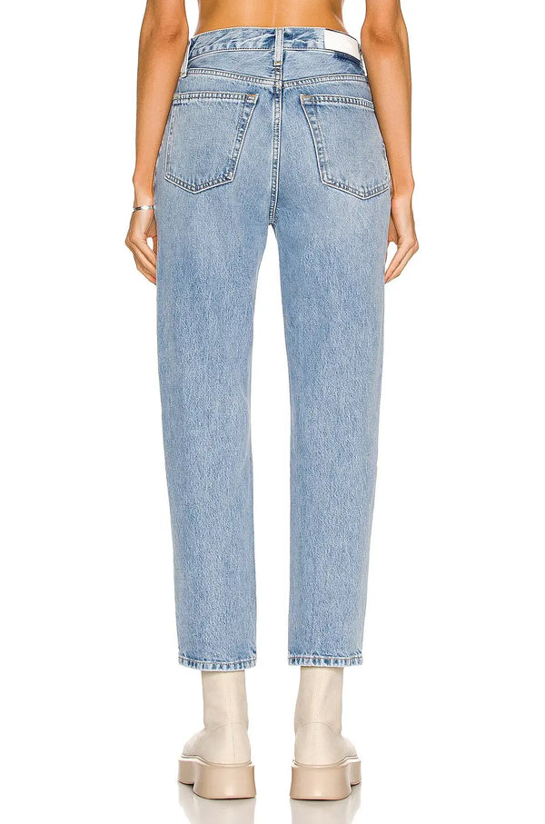RE/DONE - 70's Stove Pipe Jean in NAF wash