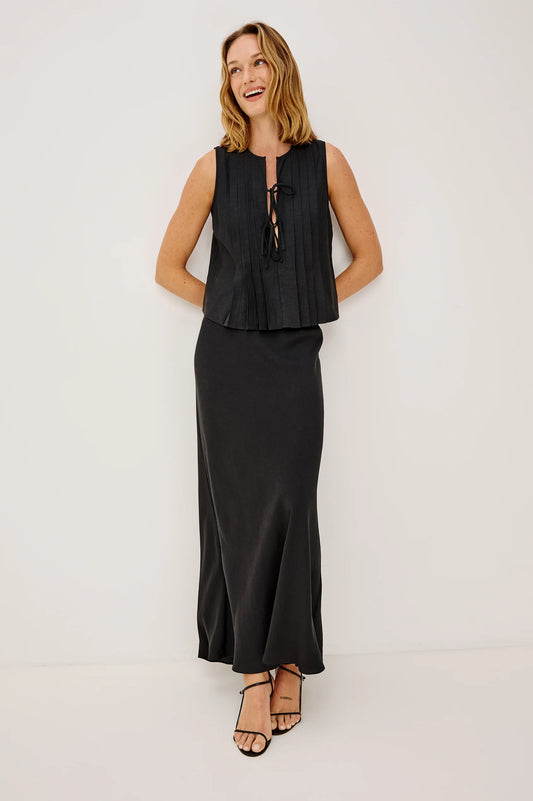 Rails - Romina Skirt in Black linen
