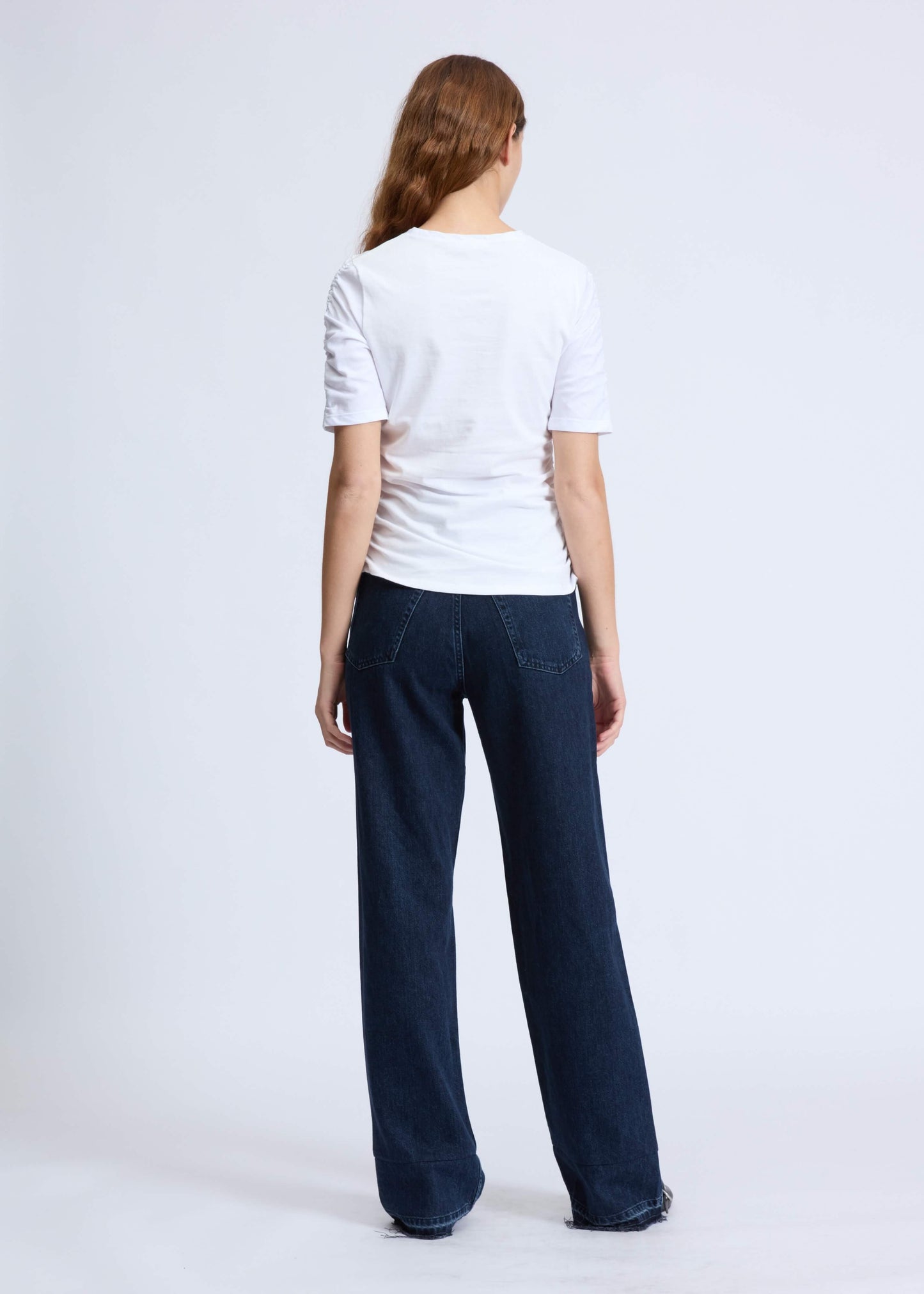 Rag & Bone - Juliet Shirred SS Tee in White