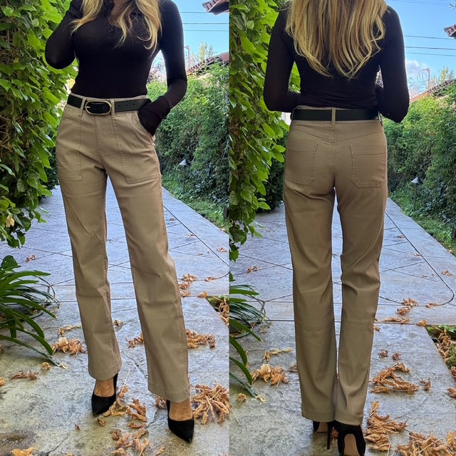 Bevy Flog - Raquel Pant in Light Brown