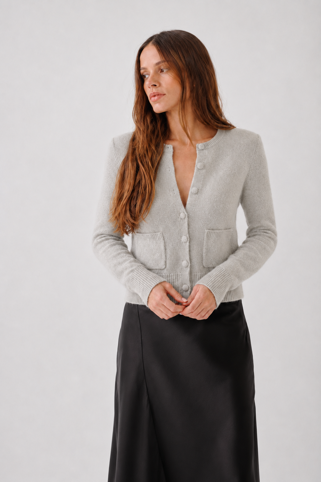 SABLYN - Emilia Cashmere Cardigan in blizzard