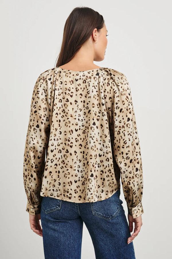 Rails - Sandra shirt in Champagne leopard