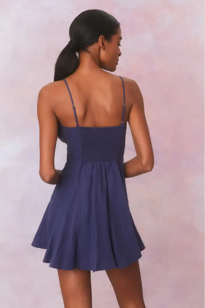 Love Shack Fancy - Shai dress in Navy