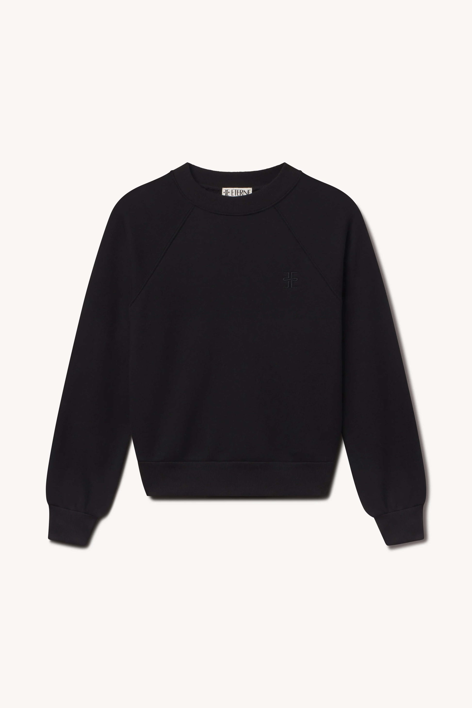 Eterne - Shrunken Raglan sweatshirt in Black