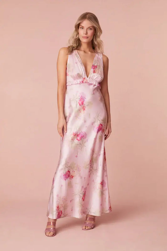 Love Shack Fancy - Suniva Dress in Bombay Pink