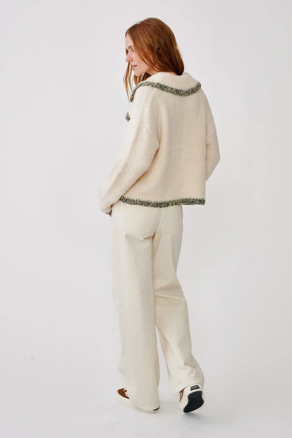 Sablyn - Phoebe knit jacket in gardenia