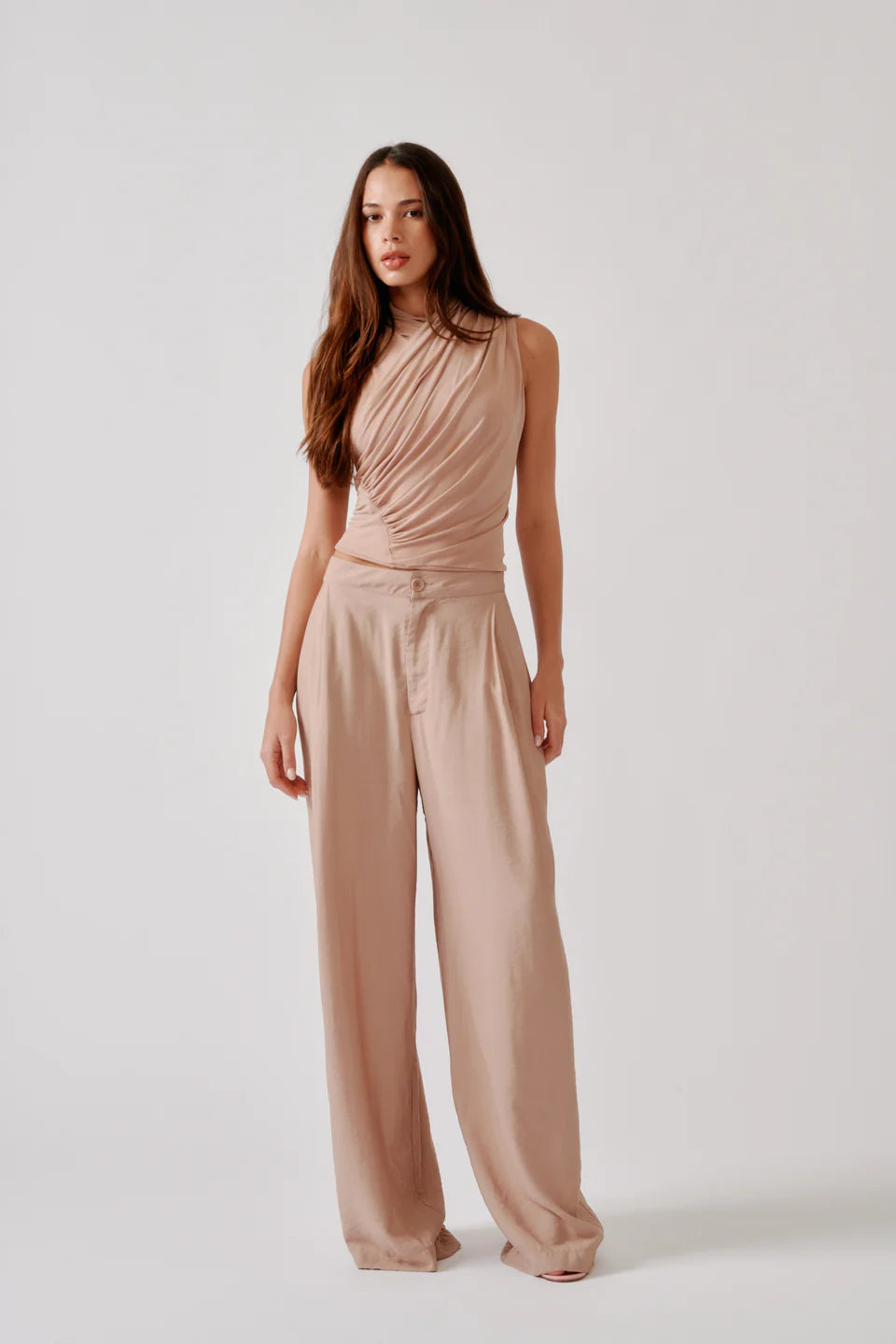 Sablyn - Sebastian Relaxed pleated pant in dune