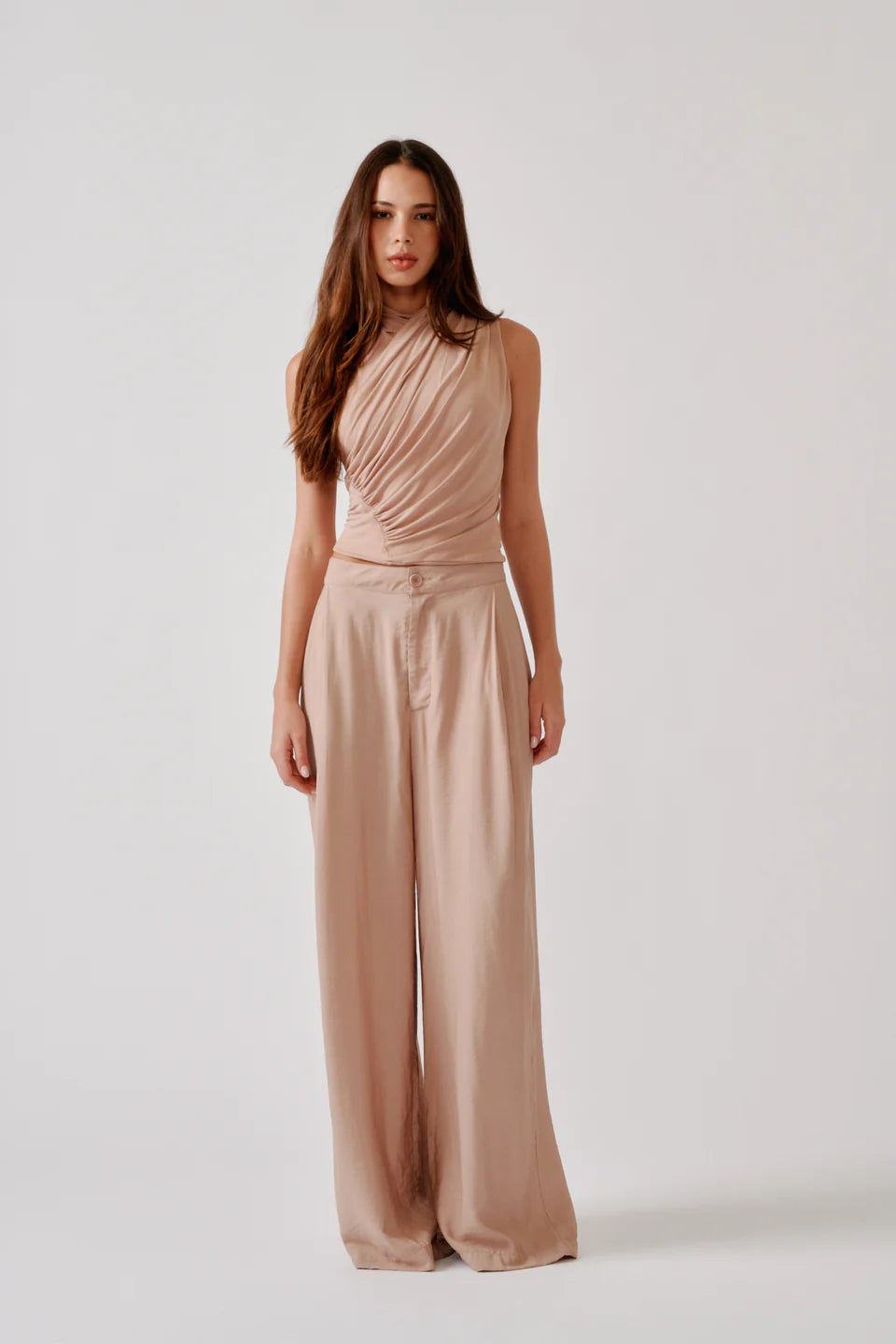 Sablyn - Sebastian Relaxed pleated pant in dune