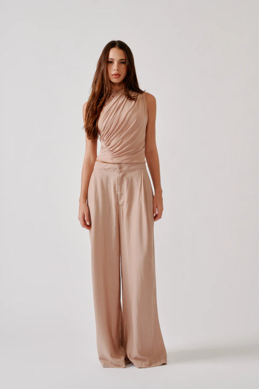 Sablyn - Sebastian Relaxed pleated pant in dune