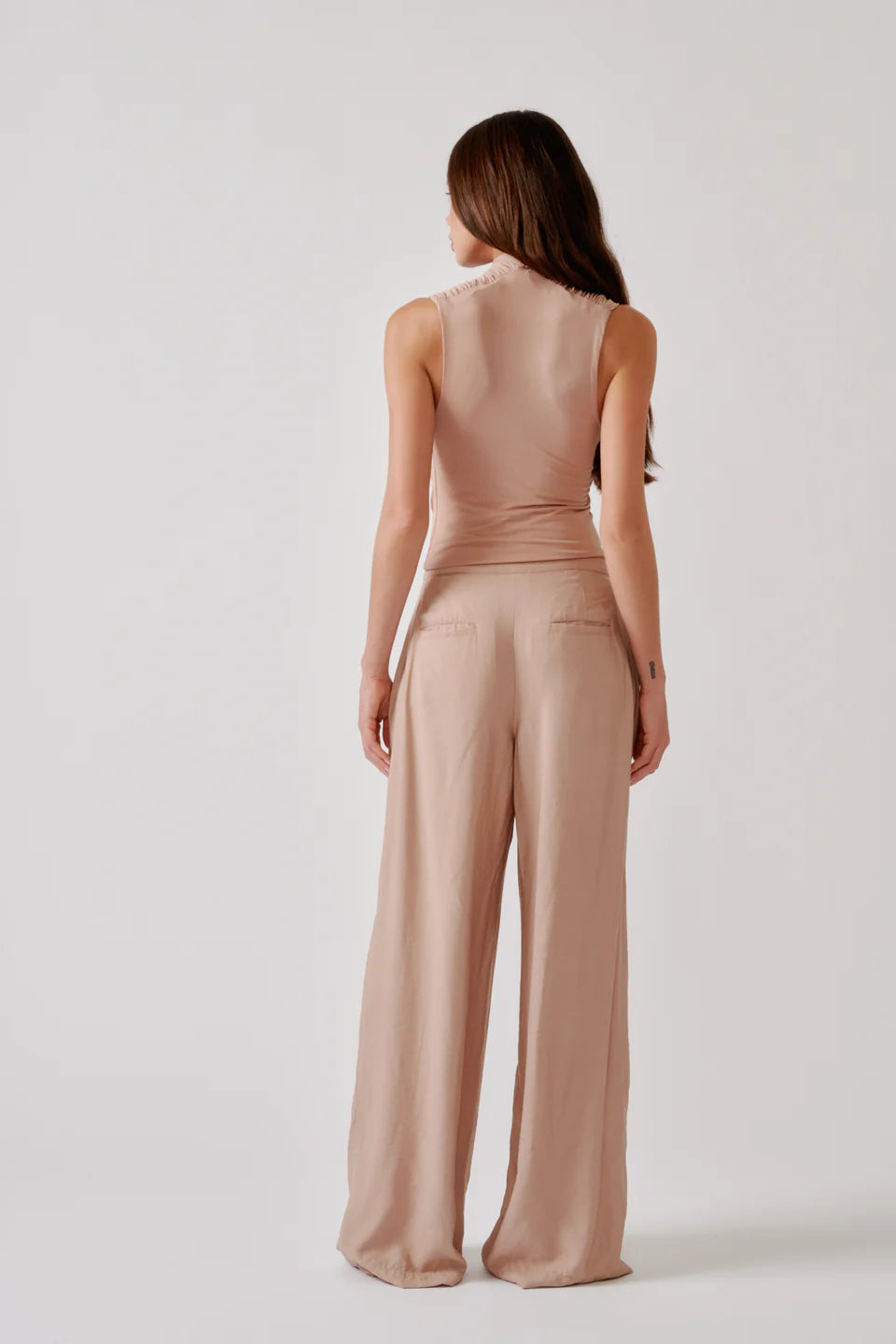 Sablyn - Sebastian Relaxed pleated pant in dune