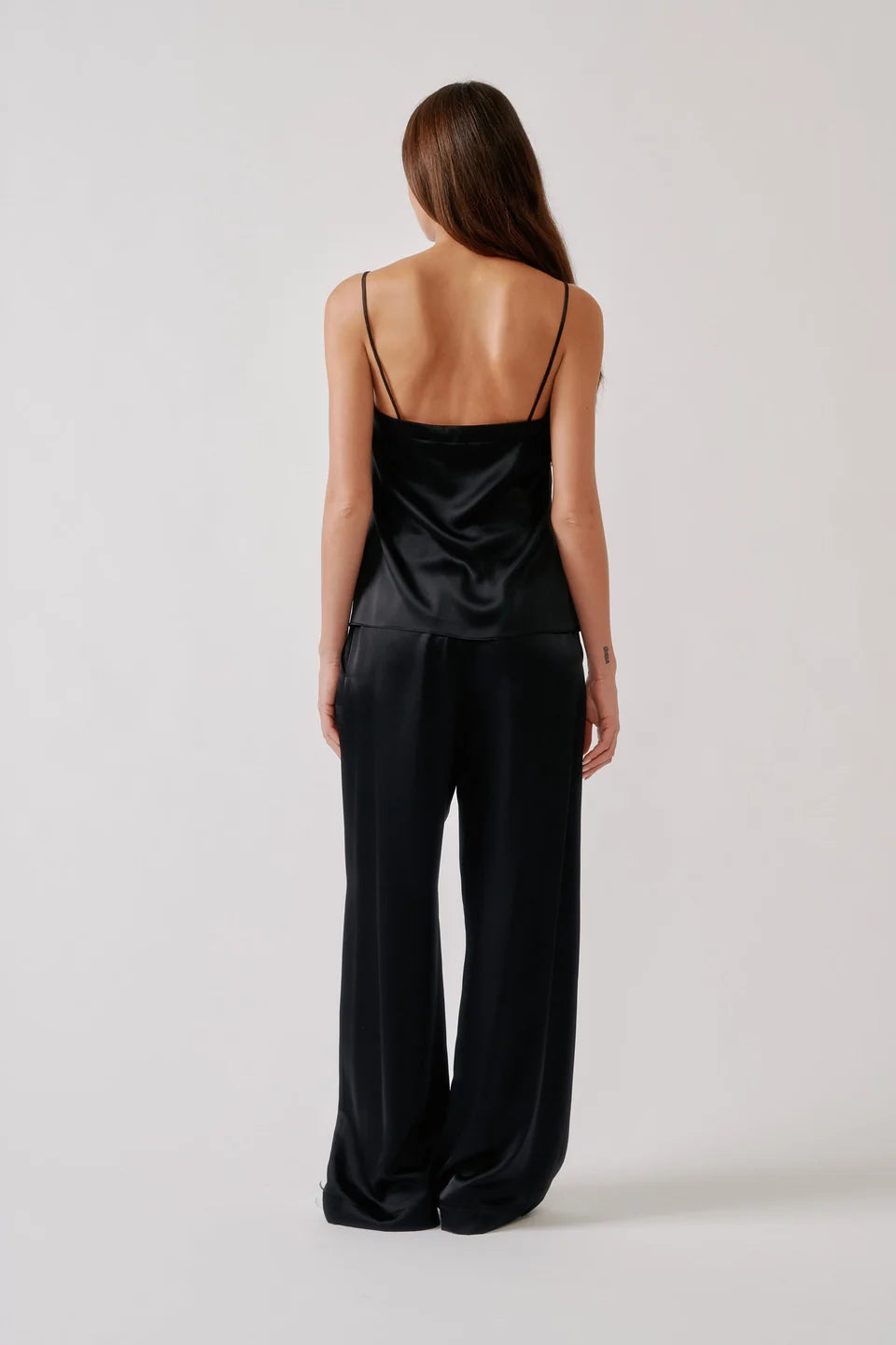 Sablyn - Haya Lace Trim square cami in black