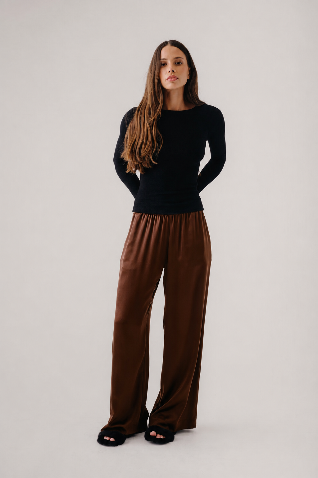 SABLYN - Brynn Silk Pant in Cinnabar