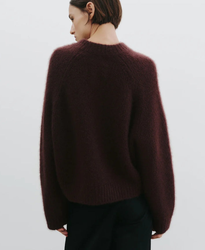 Nili Lotan - Tomaso Sweater in Burgundy