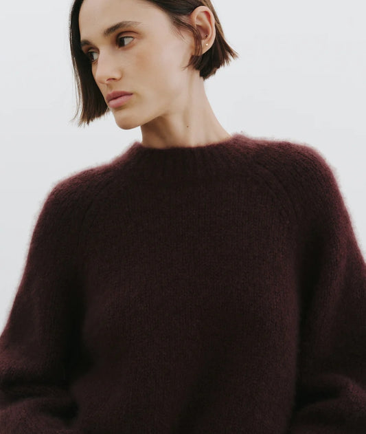 Nili Lotan - Tomaso Sweater in Burgundy