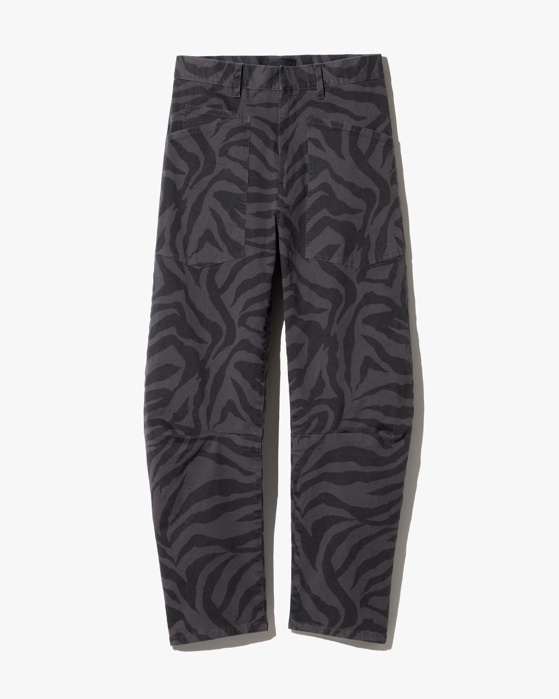 Nili Lotan Shon pant in Charcoal Zebra print