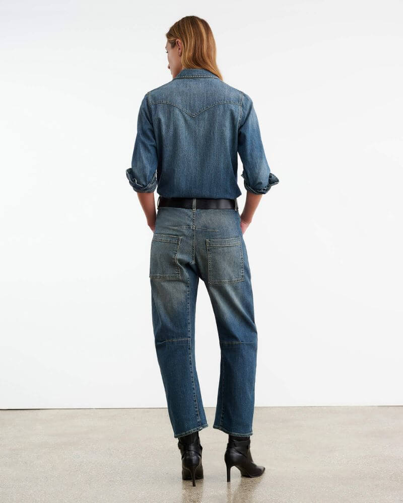 Nili Lotan - Shon Pant in Classic denim