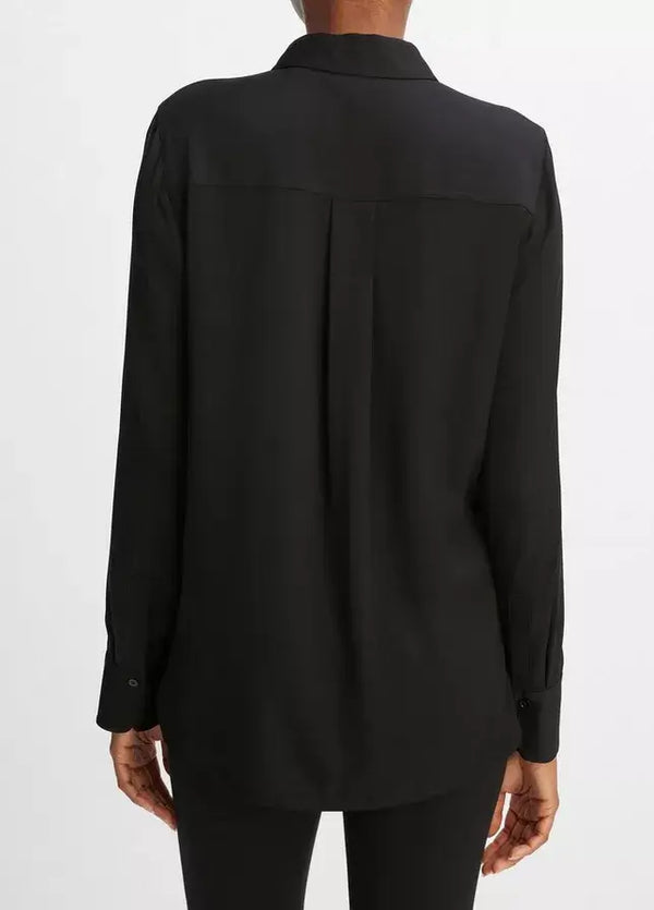 Vince - Slim Fitted Blouse in Black